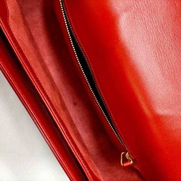 Saint Laurent Crossbody bag Red Leather 895-050625 - Picture 9 of 14